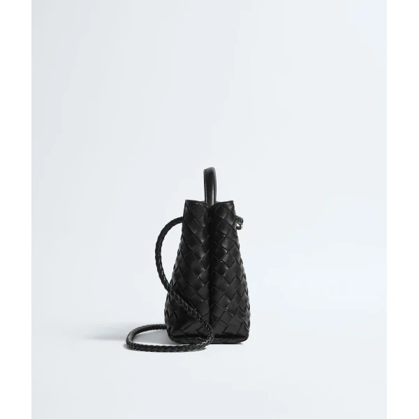 Khaite Women's Small Andiamo in Black - Black Totes & Top-Handle Bags - The Lotus Tote Bag - Shop at Coveti