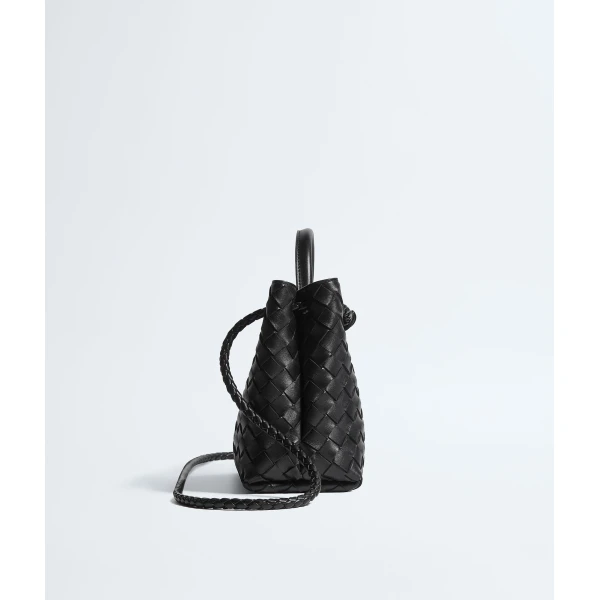 Khaite Women's Small Andiamo in Black - Black Totes & Top-Handle Bags - The Lotus Tote Bag - Shop at Coveti