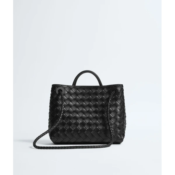 Khaite Women's Small Andiamo in Black - Black Totes & Top-Handle Bags - The Lotus Tote Bag - Shop at Coveti