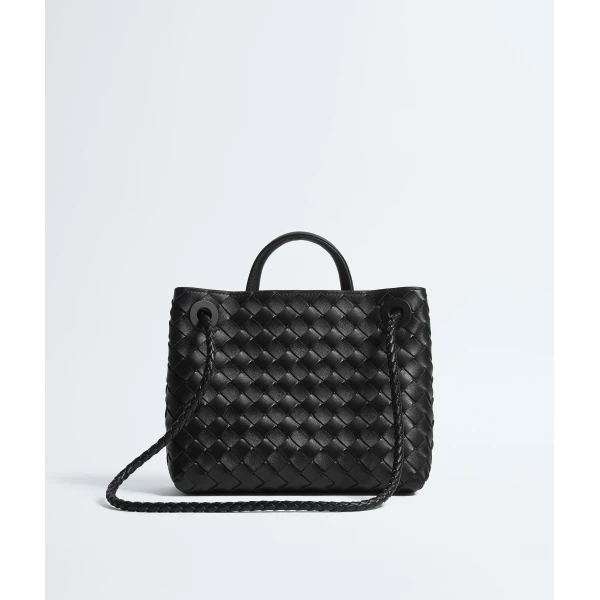 Khaite Women's Small Andiamo in Black - Black Totes & Top-Handle Bags - The Lotus Tote Bag - Shop at Coveti