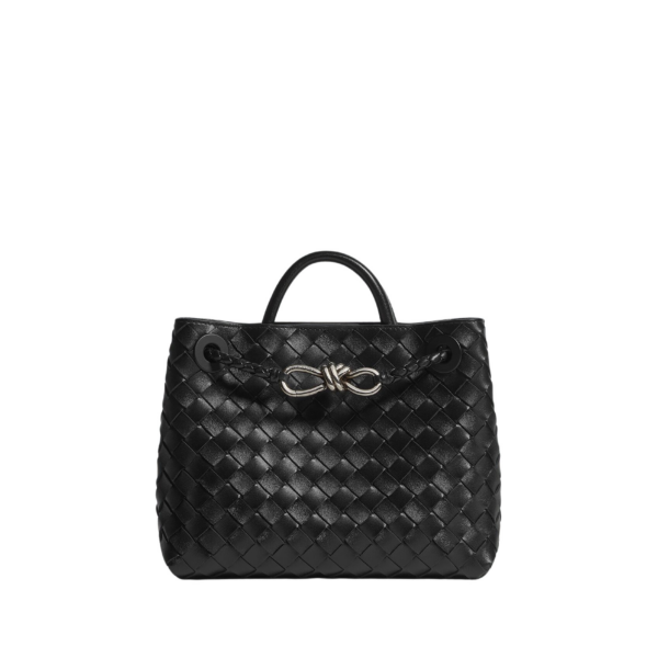 Khaite Women's Small Andiamo in Black - Black Totes & Top-Handle Bags - The Lotus Tote Bag - Shop at Coveti