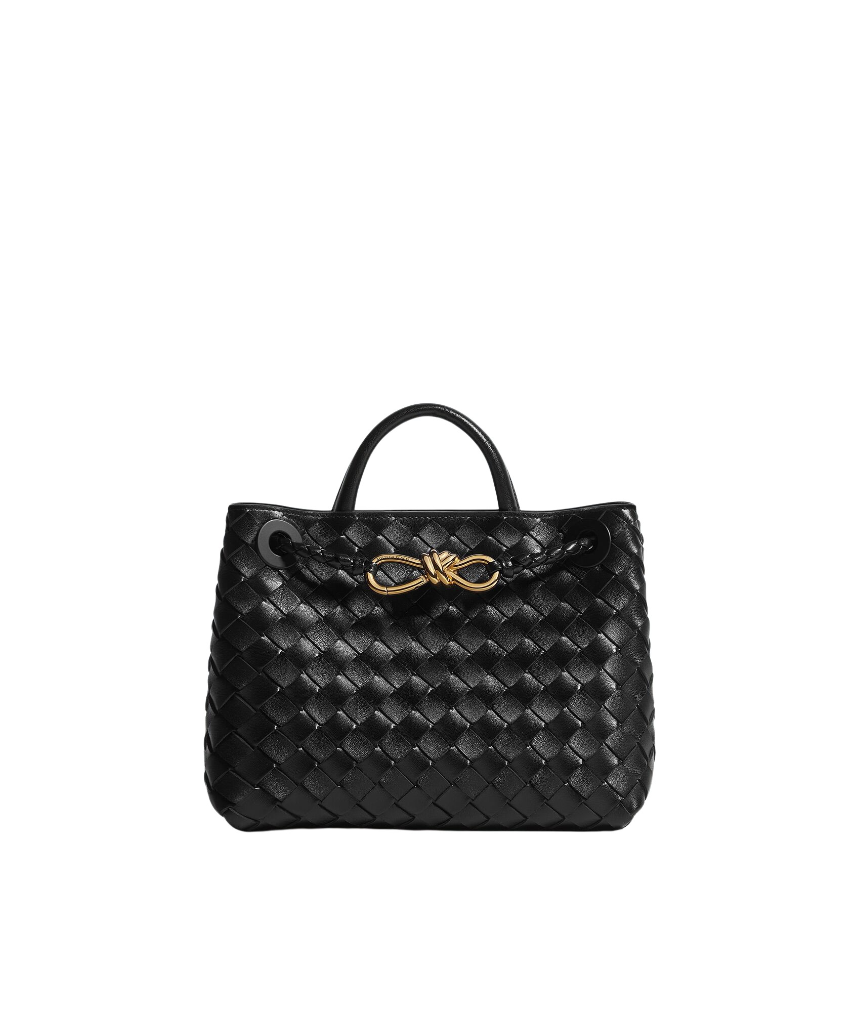Khaite Women's Small Andiamo in Black - Black Totes & Top-Handle Bags - The Lotus Tote Bag - Shop at Coveti