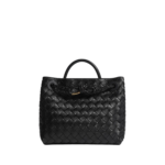 Black-Womens-Small-Andiamo-in-Black-coveti34129_nobg Khaite Women's Small Andiamo in Black - Black Totes & Top-Handle Bags - The Lotus Tote Bag - Shop at Coveti