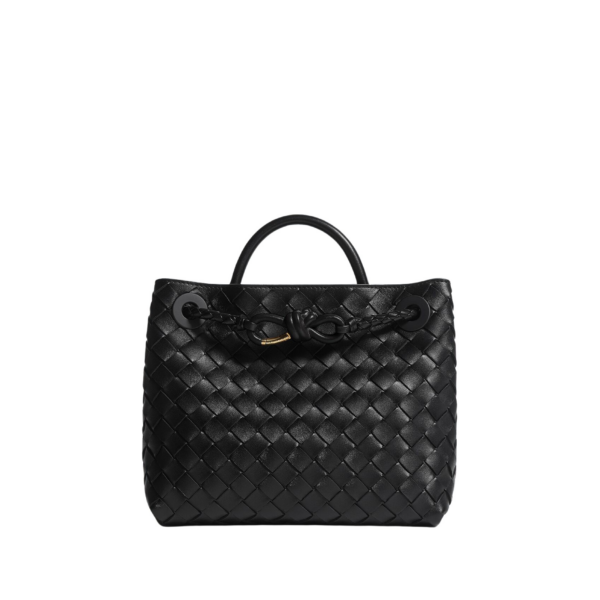 Khaite Women's Small Andiamo in Black - Black Totes & Top-Handle Bags - The Lotus Tote Bag - Shop at Coveti