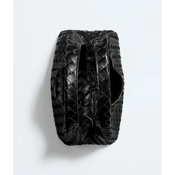 Khaite Women's Small Campana in Black - Black Shoulder & Crossbody Bags - The Lotus Tote Bag - Shop at Coveti
