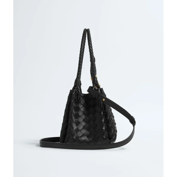 Khaite Women's Small Parachute in Black - Black Shoulder & Crossbody Bags - The Lotus Tote Bag - Shop at Coveti