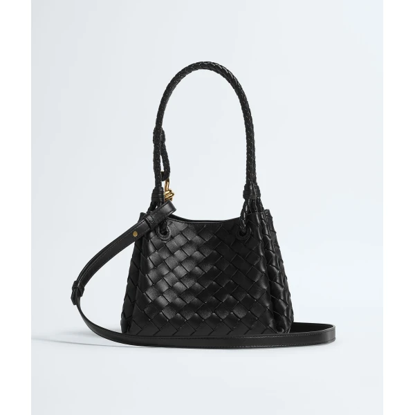 Khaite Women's Small Parachute in Black - Black Shoulder & Crossbody Bags - The Lotus Tote Bag - Shop at Coveti