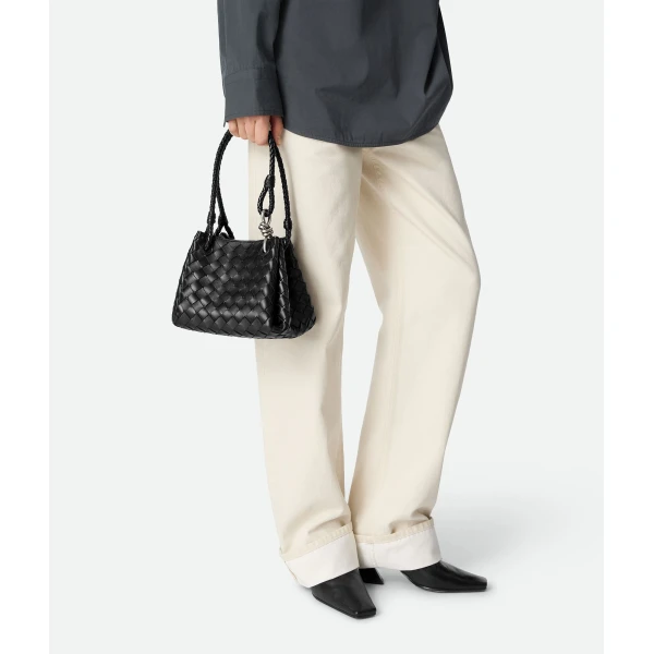 Khaite Women's Small Parachute in Black - Black Shoulder & Crossbody Bags - The Lotus Tote Bag - Shop at Coveti