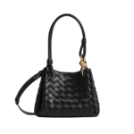 Khaite Women's Small Parachute in Black - Black Shoulder & Crossbody Bags - The Lotus Tote Bag - Shop at Coveti