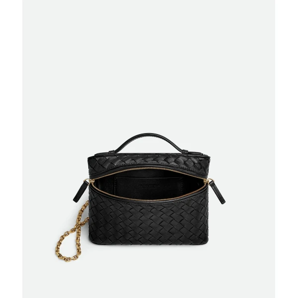Khaite Women's Small Soft Vanity in Black - Black Clutch Bags - The Lotus Tote Bag - Shop at Coveti