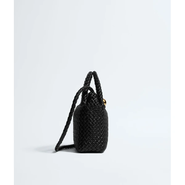 Khaite Women's Small Tosca in Black - Black Shoulder & Crossbody Bags - The Lotus Tote Bag - Shop at Coveti