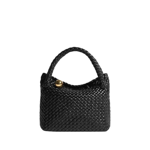 Khaite Women's Small Tosca in Black - Black Shoulder & Crossbody Bags - The Lotus Tote Bag - Shop at Coveti