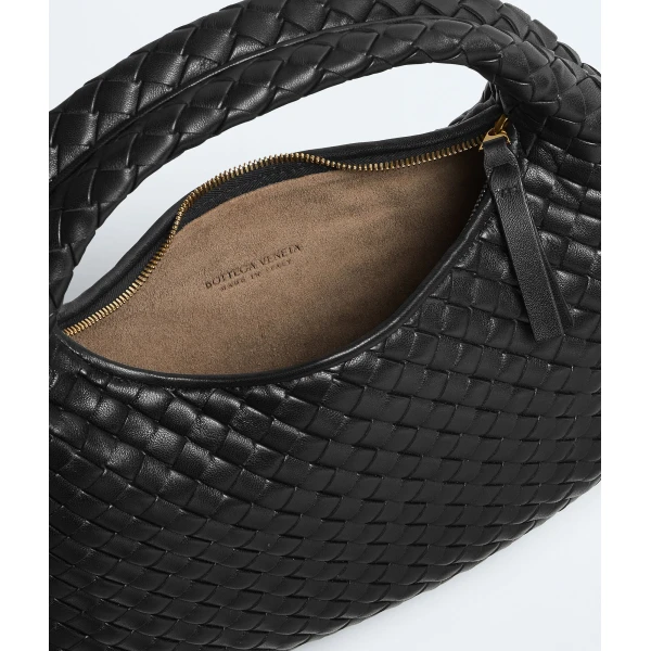 Khaite Women's Small Veneta in Black - Black Shoulder & Crossbody Bags - The Lotus Tote Bag - Shop at Coveti