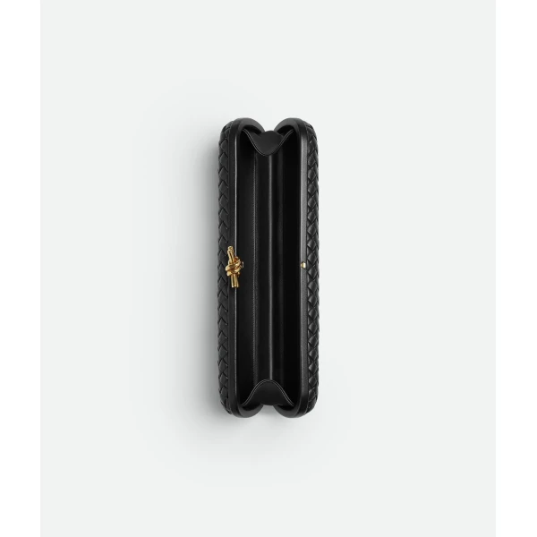 Khaite Women's Stretch Knot in Black - Black Clutch Bags - The Lotus Tote Bag - Shop at Coveti