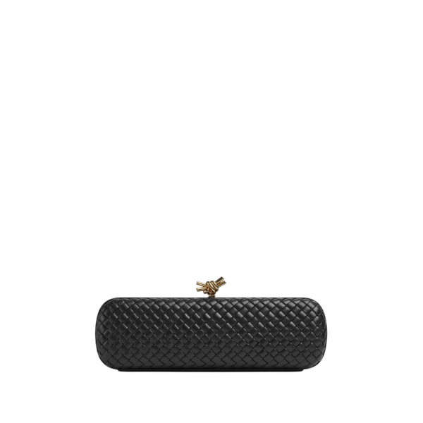 Khaite Women's Stretch Knot in Black - Black Clutch Bags - The Lotus Tote Bag - Shop at Coveti