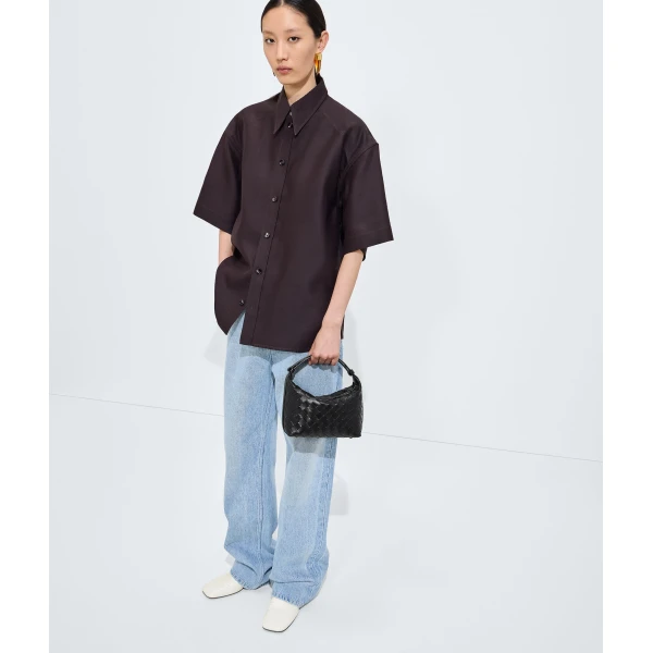 Khaite Women's Wallace in Black - Black Shoulder & Crossbody Bags - The Lotus Tote Bag - Shop at Coveti