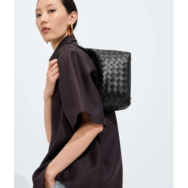 Khaite Women's Wallace in Black - Black Shoulder & Crossbody Bags - The Lotus Tote Bag - Shop at Coveti