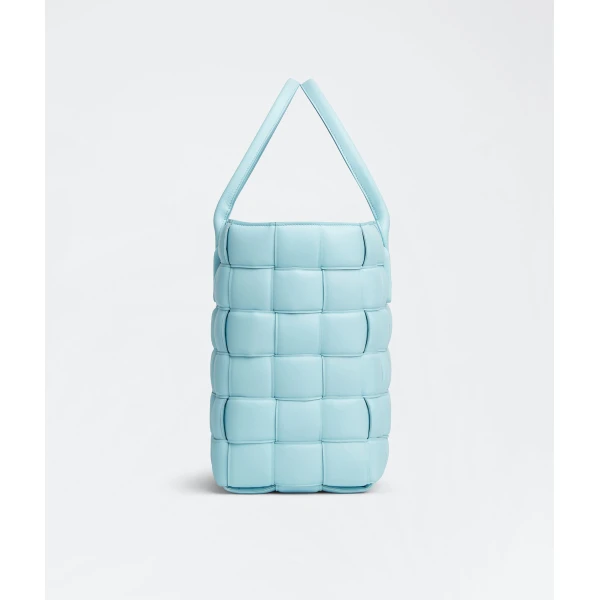 Khaite Tote Bag in Topazio - Blue Totes & Top-Handle Bags - The Lotus Tote Bag - Shop at Coveti