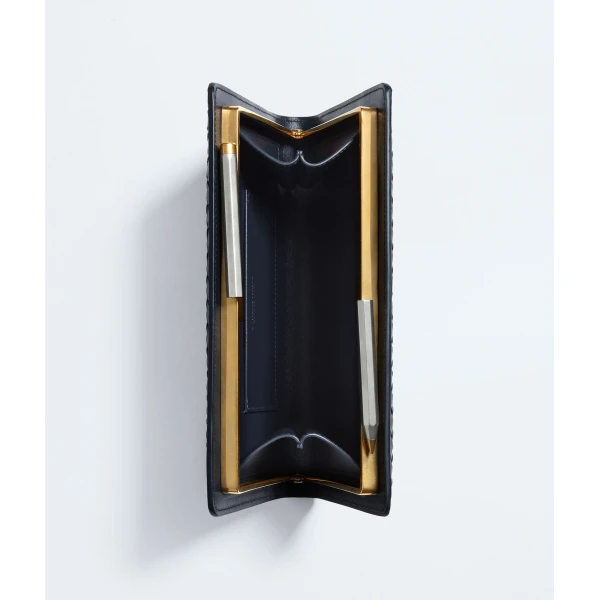 Khaite Women's Agenda Clutch in Midnight - Blue Clutch Bags - The Lotus Tote Bag - Shop at Coveti