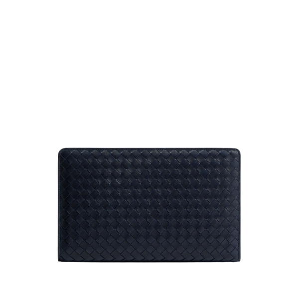 Khaite Women's Agenda Clutch in Midnight - Blue Clutch Bags - The Lotus Tote Bag - Shop at Coveti