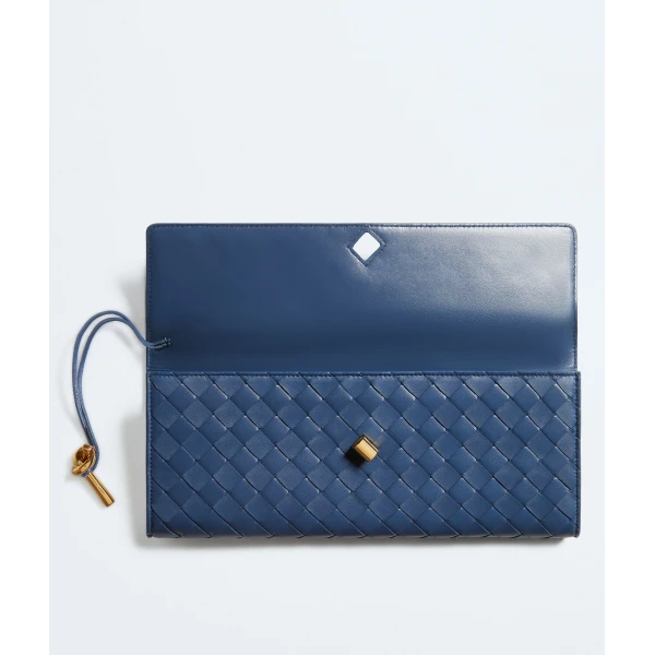 Khaite Women's Andiamo Clutch in Blue venezia - Blue Clutch Bags - The Lotus Tote Bag - Shop at Coveti