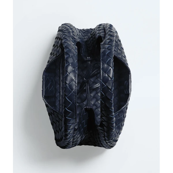 Khaite Women's Campana in Midnight - Blue Shoulder & Crossbody Bags - The Lotus Tote Bag - Shop at Coveti