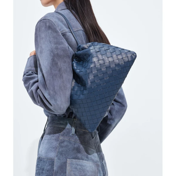 Khaite Women's Dustbag in Blue venezia - Blue Shoulder & Crossbody Bags - The Lotus Tote Bag - Shop at Coveti
