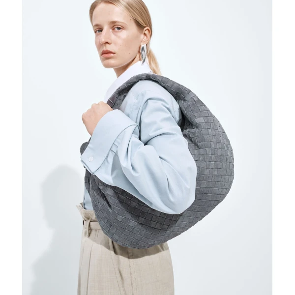 Khaite Women's Jodie in Cloudy indigo - Blue Shoulder & Crossbody Bags - The Lotus Tote Bag - Shop at Coveti
