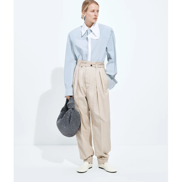 Khaite Women's Jodie in Cloudy indigo - Blue Shoulder & Crossbody Bags - The Lotus Tote Bag - Shop at Coveti