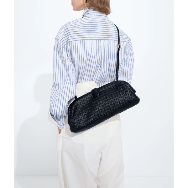 Khaite Women's Lauren 1979 in Midnight - Blue Shoulder & Crossbody Bags - The Lotus Tote Bag - Shop at Coveti