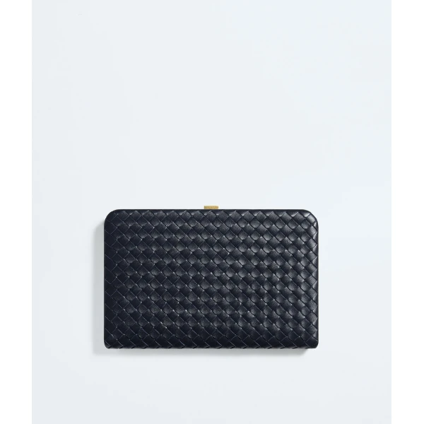 Khaite Women's Mezzanotte Clutch in Midnight - Blue Clutch Bags - The Lotus Tote Bag - Shop at Coveti