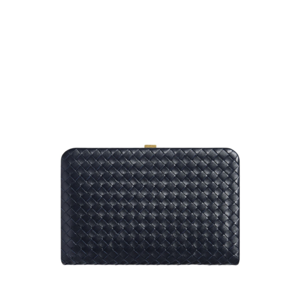 Khaite Women's Mezzanotte Clutch in Midnight - Blue Clutch Bags - The Lotus Tote Bag - Shop at Coveti