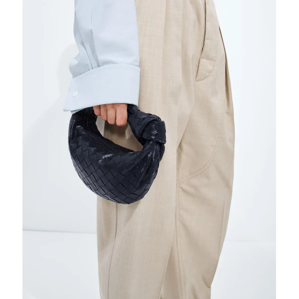 Khaite Women's Mini Jodie in Midnight - Blue Mini Bags - The Lotus Tote Bag - Shop at Coveti