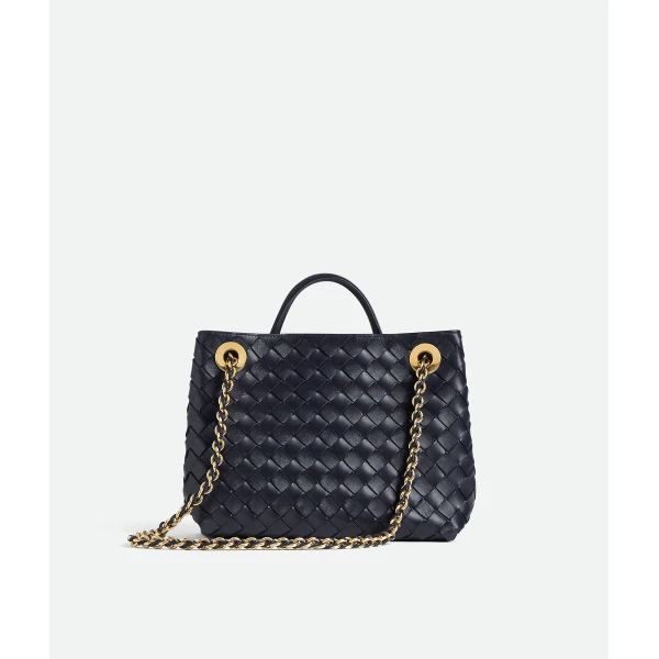 Khaite Women's Small Andiamo Chain in Nocturnal - Blue Shoulder & Crossbody Bags - The Lotus Tote Bag - Shop at Coveti