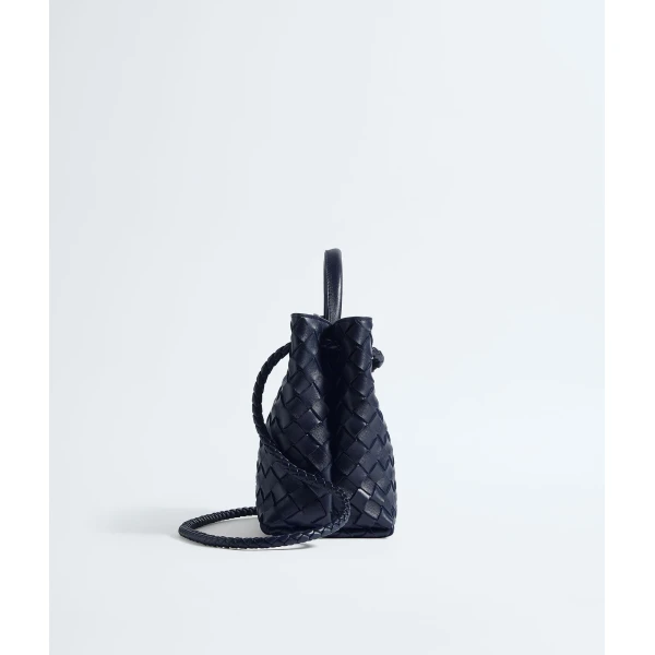 Khaite Women's Small Andiamo in Midnight - Blue Totes & Top-Handle Bags - The Lotus Tote Bag - Shop at Coveti