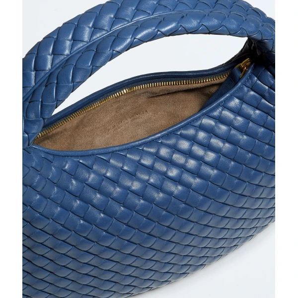 Khaite Women's Small Veneta in Blue venezia - Blue Shoulder & Crossbody Bags - The Lotus Tote Bag - Shop at Coveti