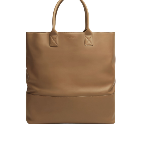Khaite Maxi Intreccio Tote in Camel - Brown Totes & Top-Handle Bags - The Lotus Tote Bag - Shop at Coveti