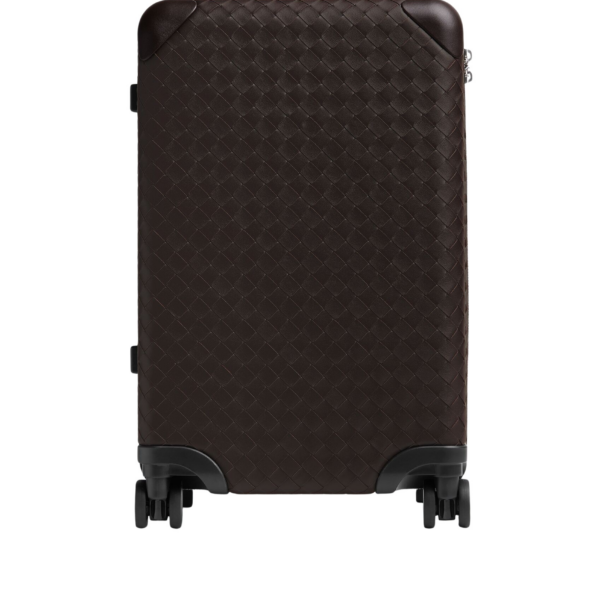 Khaite Odyssey Intrecciato Cabin Suitcase in Fondant - Brown  - The Lotus Tote Bag - Shop at Coveti