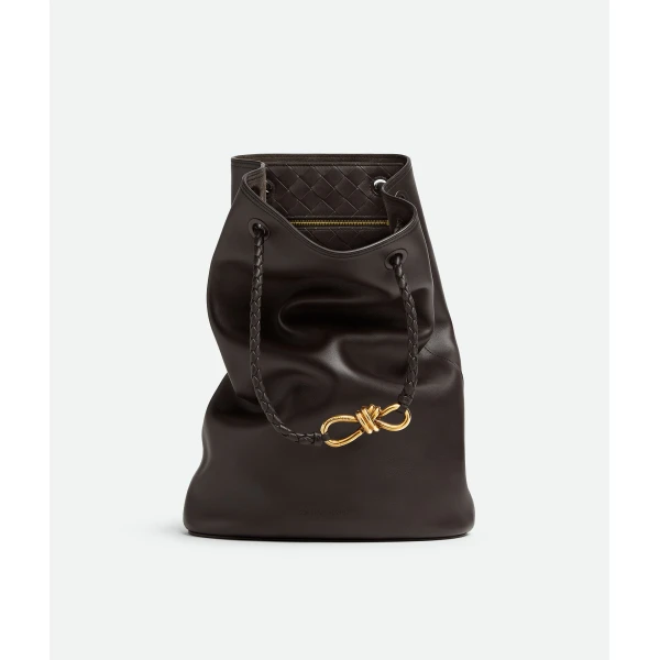 Khaite Women's Andiamo Backpack in Fondant - Brown Backpacks - The Lotus Tote Bag - Shop at Coveti