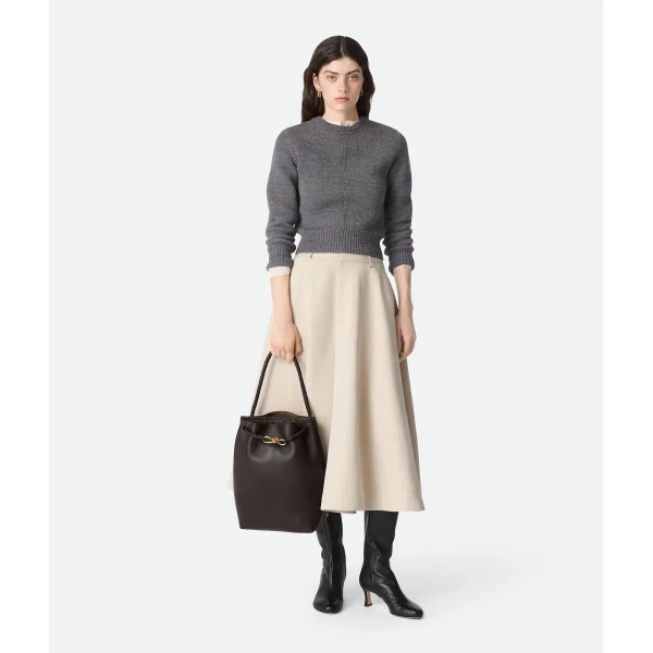 Khaite Women's Andiamo Bucket in Fondant - Brown Bucket Bags - The Lotus Tote Bag - Shop at Coveti