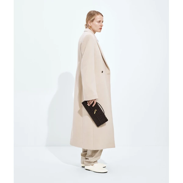 Khaite Women's Andiamo Clutch in Fondant - Brown Clutch Bags - The Lotus Tote Bag - Shop at Coveti