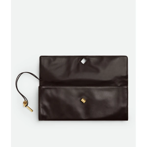 Khaite Women's Andiamo Clutch in Fondant - Brown Clutch Bags - The Lotus Tote Bag - Shop at Coveti
