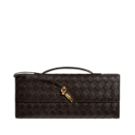 Khaite Women's Andiamo Clutch in Fondant - Brown Clutch Bags - The Lotus Tote Bag - Shop at Coveti