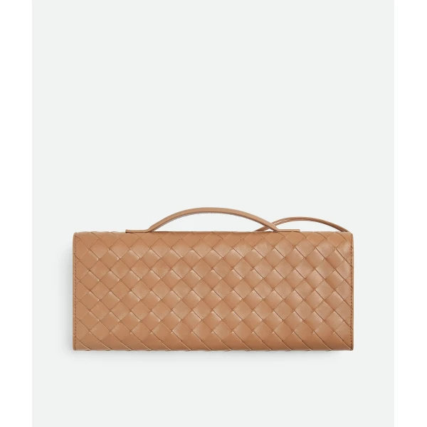 Khaite Women's Andiamo Clutch in Pale brown - Brown Clutch Bags - The Lotus Tote Bag - Shop at Coveti