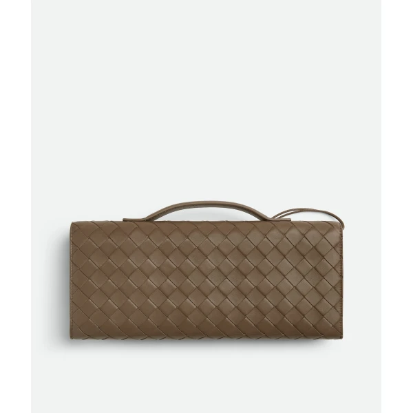 Khaite Women's Andiamo Clutch in Pinecone - Brown Clutch Bags - The Lotus Tote Bag - Shop at Coveti