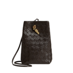 Khaite Women's Andiamo Phone Pouch in Fondant - Brown Mini Bags - The Lotus Tote Bag - Shop at Coveti