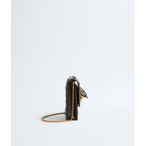 Khaite Women's Andiamo Pouch On Chain in Fondant - Brown Shoulder & Crossbody Bags - The Lotus Tote Bag - Shop at Coveti