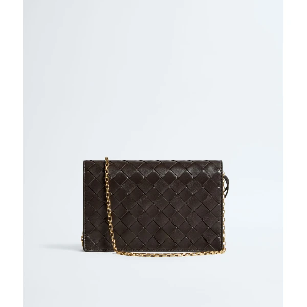 Khaite Women's Andiamo Pouch On Chain in Fondant - Brown Shoulder & Crossbody Bags - The Lotus Tote Bag - Shop at Coveti