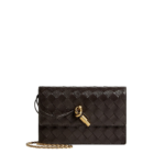 Khaite Women's Andiamo Pouch On Chain in Fondant - Brown Shoulder & Crossbody Bags - The Lotus Tote Bag - Shop at Coveti