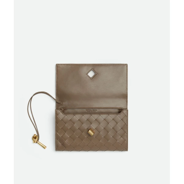 Khaite Women's Andiamo Pouch On Strap in Pinecone - Brown Shoulder & Crossbody Bags - The Lotus Tote Bag - Shop at Coveti